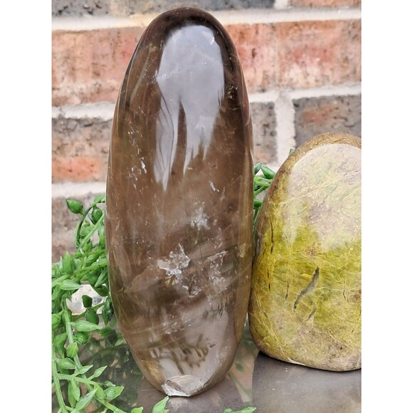 Smoky Quartz Green Opal Tower Set Protecting and Calming Crystal Set - Picture 11 of 13